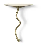 ferm living table murale curvature brass