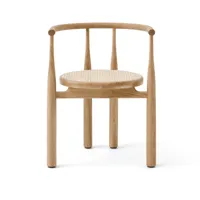 new works fauteuil bukowski chêne huilé - rotin