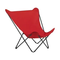 lafuma chaise longue popup xl seville garance/rouge