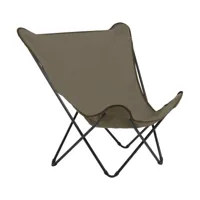 lafuma chaise longue popup xl seville grès/gris