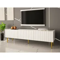 bestmobilier ambre - meuble tv - 180 cm - style contemporain  blanc