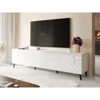bestmobilier chloe - meuble tv - 200 cm - style contemporain