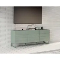 bestmobilier sofia - meuble tv - vert sauge - 165 cm  vert