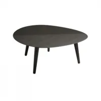 table basse - tweed mini medium noir l 96 x p 99 x h 39 cm
