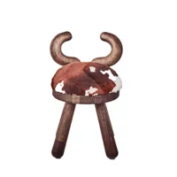 siège - chaise enfant cow chair l 26 x p 24 x h 39 cm, assise h 33 cm
