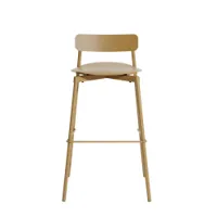 tabouret haut - fromme h75 l 51 x p 51 x h 92 cm, assise h 75 cm or