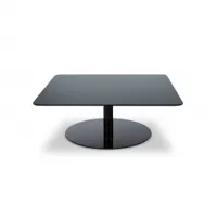 table basse - flash carrée noir brillant