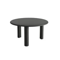 table basse - ghia ø 70 3 pieds chêne noir ø 70 x h 37,5 cm