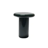 table d'appoint guéridon - bilbao 50x50 vert noir laqué brillant