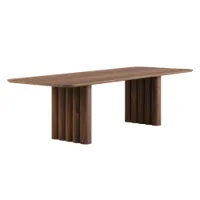 table - plush rectangular chêne fumé huilé