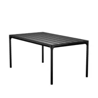 table et table basse extérieur - table four 160x90 aluminium noir