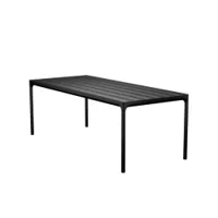 table et table basse extérieur - table four 210x90 aluminium noir