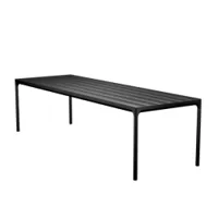 table et table basse extérieur - table four 270x90 aluminium noir