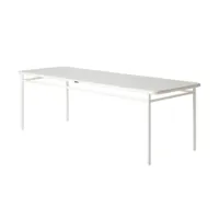 table et table basse extérieur - monacale t37 blanc