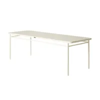 table et table basse extérieur - monacale t37  blanc perlé
