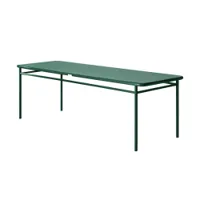 table et table basse extérieur - monacale t37  vert mousse