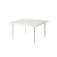 table et table basse extérieur - table basse patio 75x75 blanc