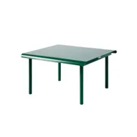 table et table basse extérieur - table basse patio 75x75  vert mousse