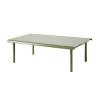 table et table basse extérieur - table basse patio 110x70 vert jonc