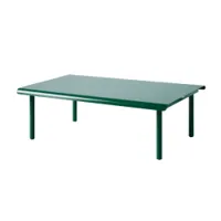 table et table basse extérieur - table basse patio 110x70  vert mousse
