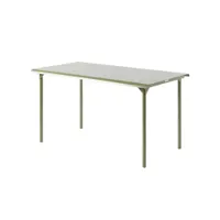 table et table basse extérieur - table patio 140x80 vert jonc