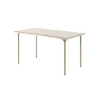 table et table basse extérieur - table patio 140x80 beige gris