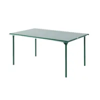 table et table basse extérieur - table patio 160x100  vert mousse