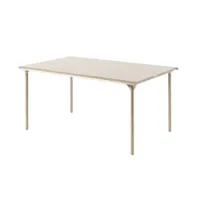 table et table basse extérieur - table patio 160x100 beige gris