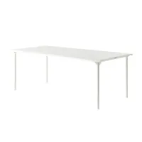 table et table basse extérieur - table patio 200x100 blanc