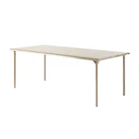 table et table basse extérieur - table patio 200x100 beige gris
