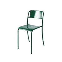 chaise et petit fauteuil extérieur - chaise patio plein  vert mousse