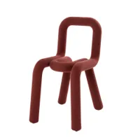 chaise - bold structure métal, mousse recouverte de textile l 39cm x p 53cm x h 77,5cm,  assise h 46,5cm chataigne