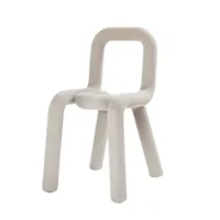 chaise - bold structure métal, mousse recouverte de textile l 39cm x p 53cm x h 77,5cm,  assise h 46,5cm gris pailette
