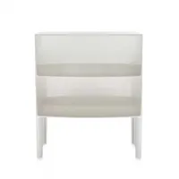 meuble de rangement - ghost buster pmma l 68cm x p 42cm x h 80cm blanc brillant