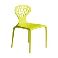 chaise et petit fauteuil extérieur - supernatural polypropylène vert l 49cm x p 50cm x h 81cm,  assise 46cm