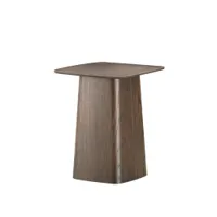 table d'appoint guéridon - wooden side table contreplaqué de chêne medium : l 40cm x p 40cm x h 45,5cm chêne foncé