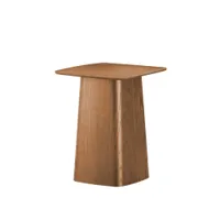 table d'appoint guéridon - wooden side table medium : l 40cm x p 40cm x h 45,5cm contreplaqué de noyer noyer