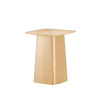 table d'appoint guéridon - wooden side table contreplaqué de chêne medium : l 40cm x p 40cm x h 45,5cm chêne naturel
