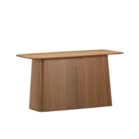 table d'appoint guéridon - wooden side table contreplaqué de noyer large : l 70cm x p 31,5cm x h 36,5cm noyer