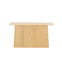 table d'appoint guéridon - wooden side table contreplaqué de chêne large : l 70cm x p 31,5cm x h 36,5cm chêne naturel