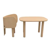 table & bureau - table enfant elephant hêtre massif européen l 75cm x p 55cm x h 48cm hêtre