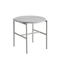 table d'appoint guéridon - rebar ø 45 marbre ø 45 x h 40,5 cm marbre gris/ gris