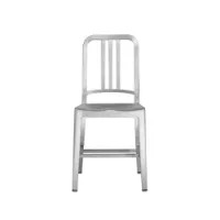 chaise - 1006 navy chair aluminium brossé aluminium recyclé