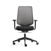 fauteuil de bureau - dot.pro dossier et tour de l'assise résille web, assise tissu phoenix, polyamide noir gris/ noir