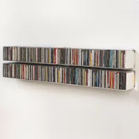 étagère range cd ucd - lot de 4 - 60 cm - teebooks