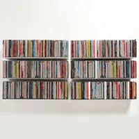 étagère range cd uscd - lot de 6 - 45 cm - teebooks