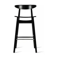 chaise de bar en hêtre noir 91 cm teo - vincent sheppard
