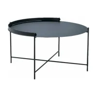 table d'appoint 76 cm noir avec poignée edge - houe