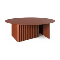 table basse ronde terracotta l en acier plec - rs barcelona
