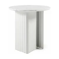 table basse ronde blanche s en marbre plec - rs barcelona